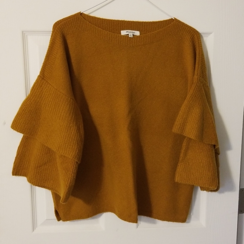 Mustard Madewell Sweater w/ Bell sleeves